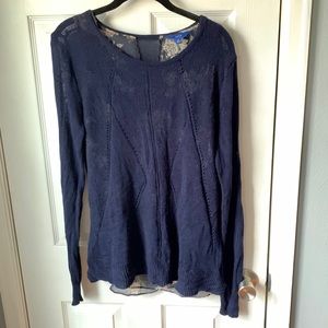 Apt. 3 for $25! Sweater with attached Sheer Tank